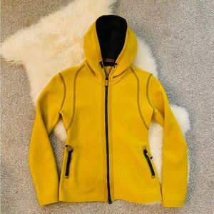 Frauenschuh Womens Avery Boiled Wool Jacket Gold Size 1